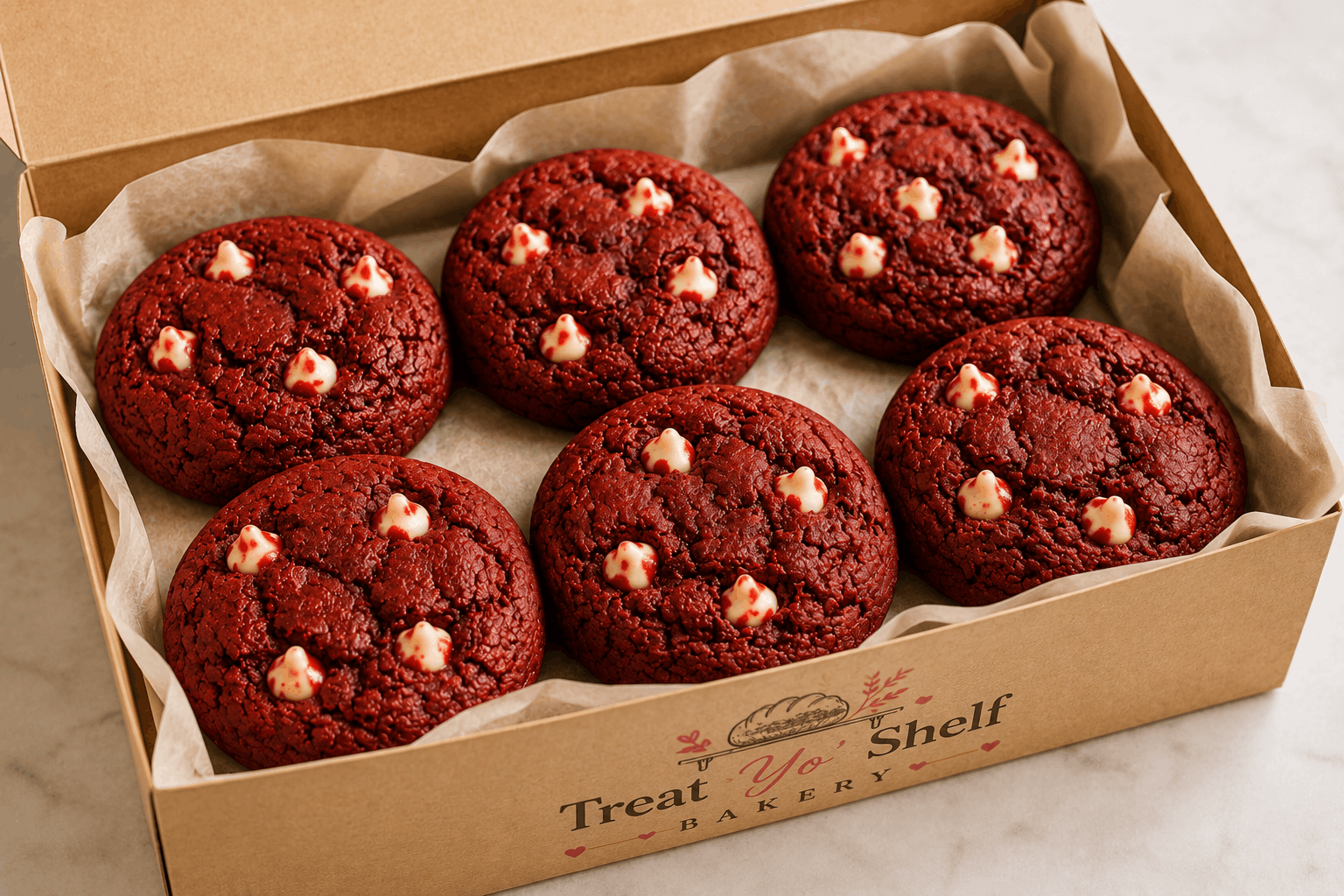 Red Velvet Sourdough Cookie - 6 Pack